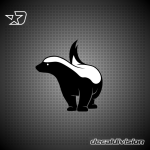 Honey Badger Sticker Honey Badger Sticker